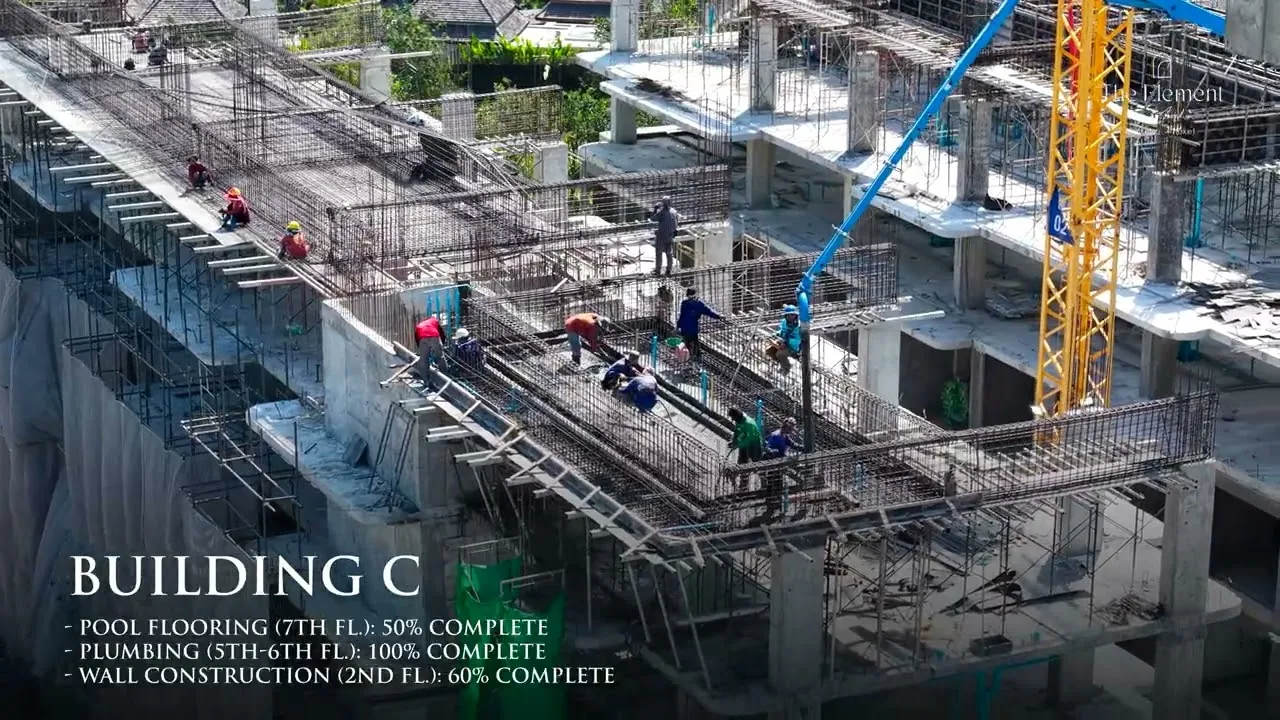 January 2026 construction update for Building C at The Element in Kamala, an address to visit when comparing Kamala vs Bang Tao